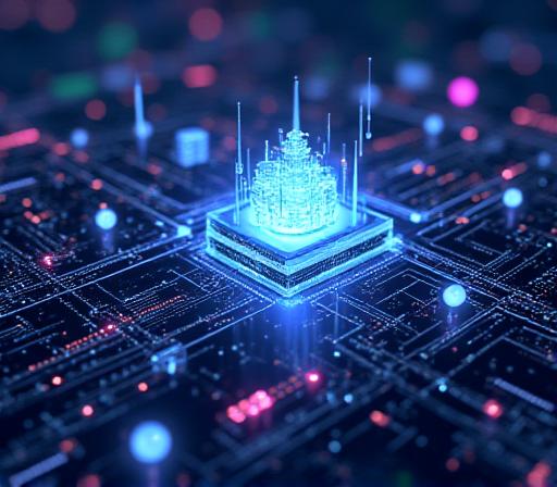 Digital ecosystem architecture visualization with interconnected API nodes